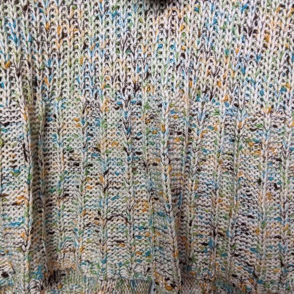 Vertigo Open Knit Single Snap Hooded Cardigan M - Picture 7 of 9